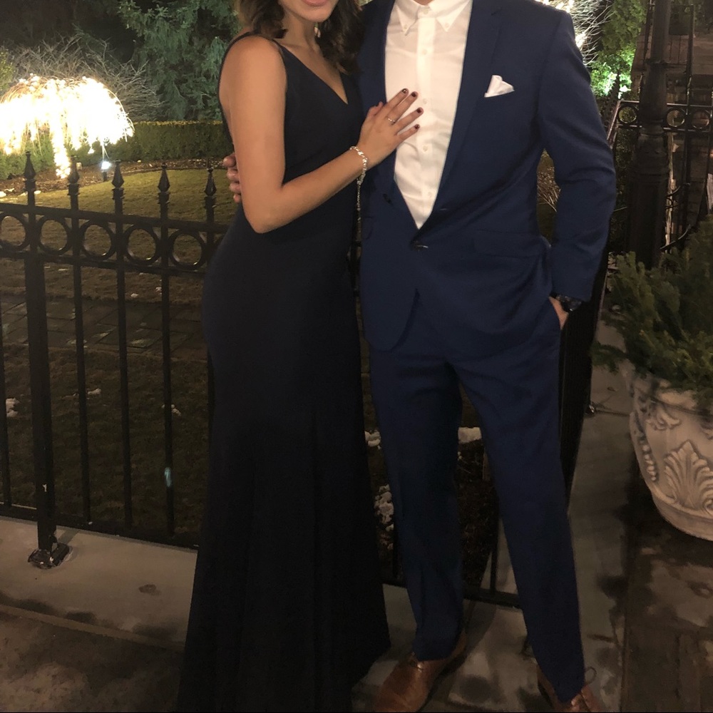 Dark blue formal dress